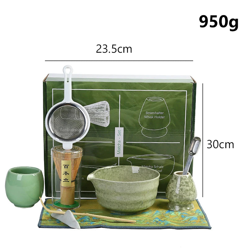 Matcha starter kit size: 23.5 x 30 cm, 950 g