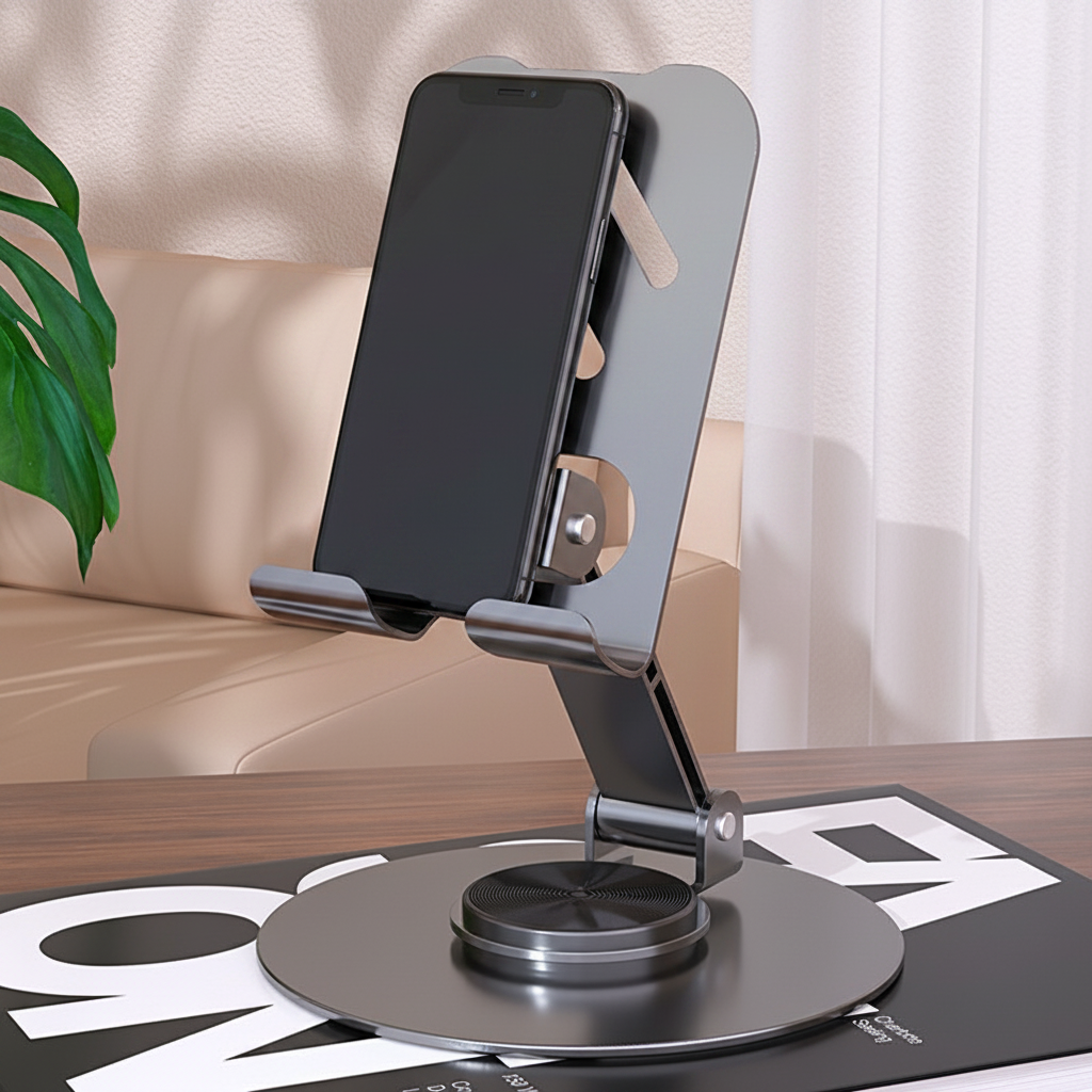 Grey Phone Stand Side